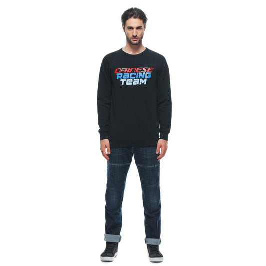 DAINESE Racing SWEATER Felpa Nera con logo sul petto e nomi circuito sulla schiena
