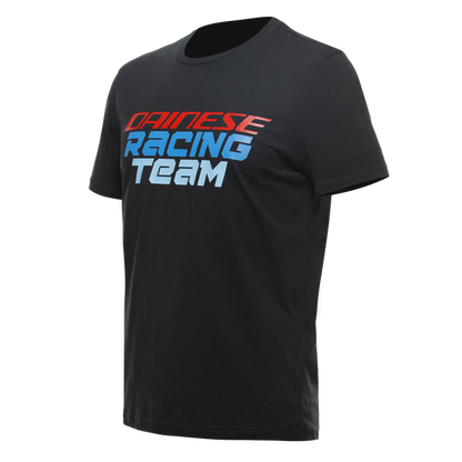 DAINESE Racing T-Shirt Nera con logo sul petto e nomi circuito sulla schiena