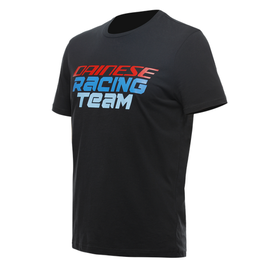 DAINESE Racing T-Shirt Nera con logo sul petto e nomi circuito sulla schiena