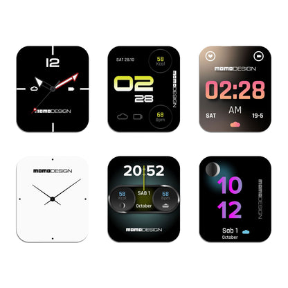 Momodesign smartwatch rettangolare Stealth TFT 1.83"/ IP67 pressione sanguigna e frequenza cardiaca