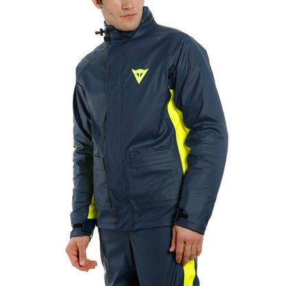 DAINESE Giacca antipioggia STORM 2 Unisex Nero/ giallo flui